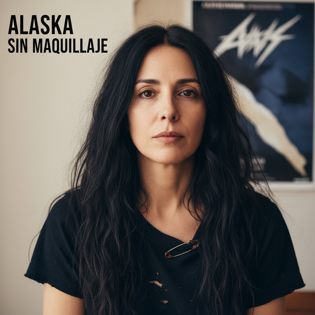 Alaska Sin Maquillaje: Alaska, bare-faced and thoughtful, embraces natural beauty and punk roots.