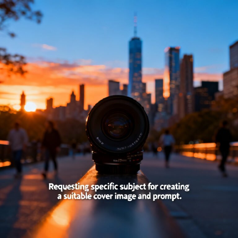 Requesting specific subject for creating a suitable cover image and prompt.