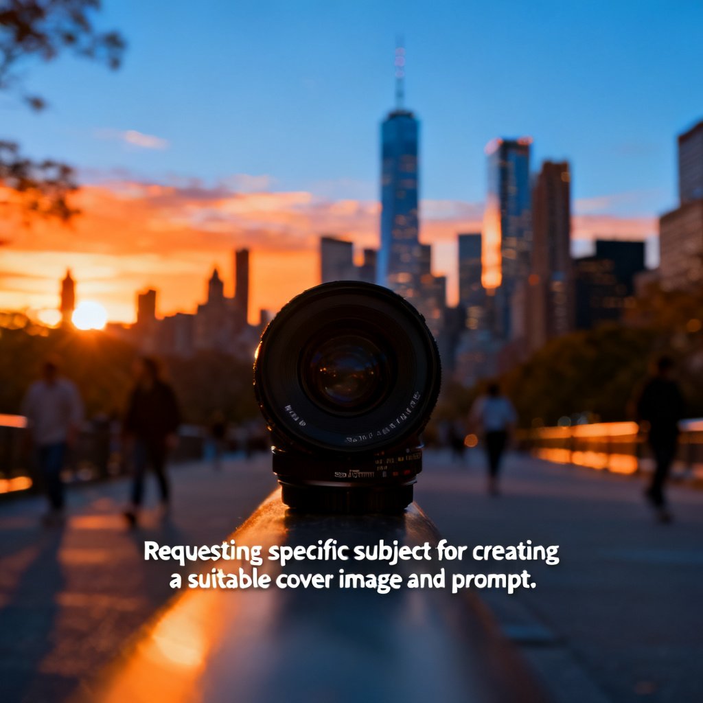 Requesting specific subject for creating a suitable cover image and prompt.